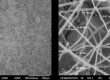 Coated electrode surfaces with perovskite Nanofibers